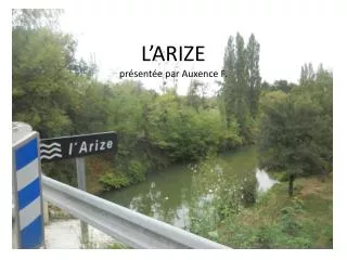 l arize pr sent e par auxence f