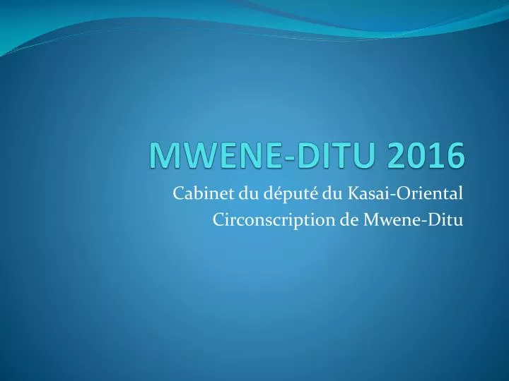 mwene ditu 2016