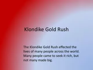 Klondike Gold Rush