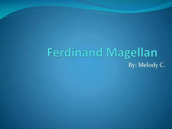 ferdinand magellan