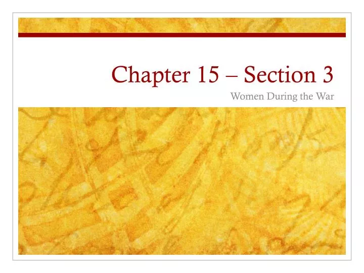 chapter 15 section 3