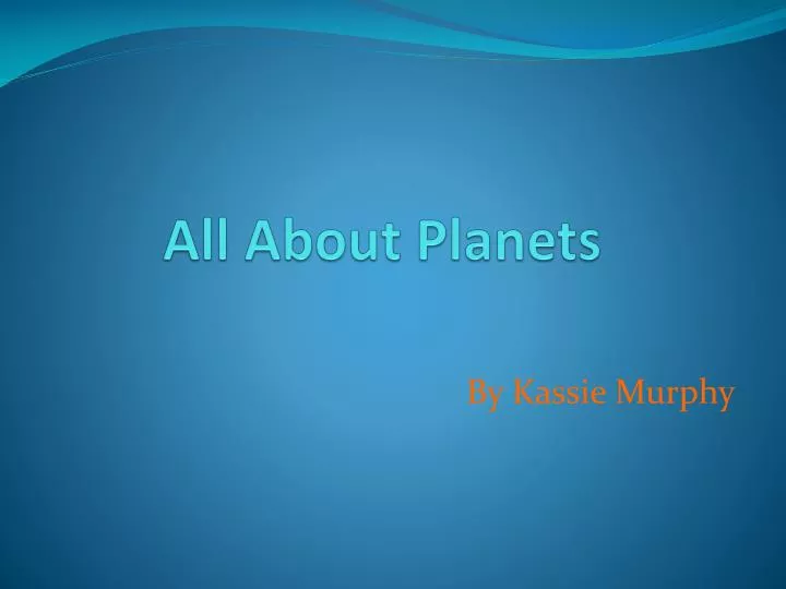 all about planets