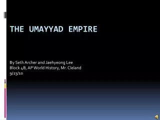 The Umayyad Empire