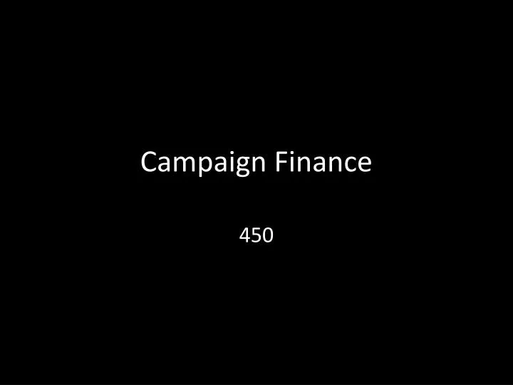 campaign finance
