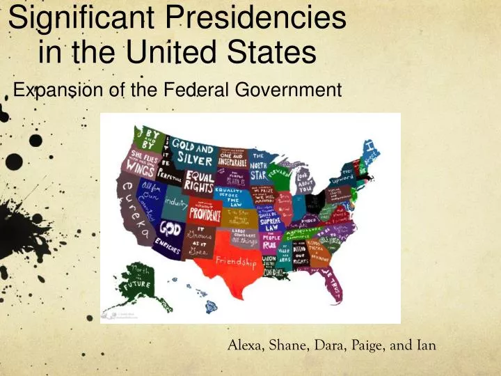 significant presidencies in the united states expansion of the federal government