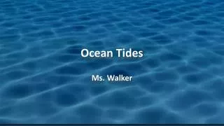 Ocean Tides