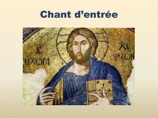 chant d entr e