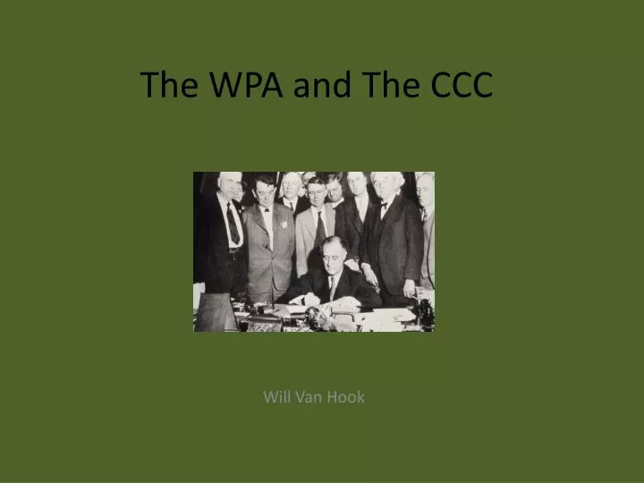 the wpa and the ccc