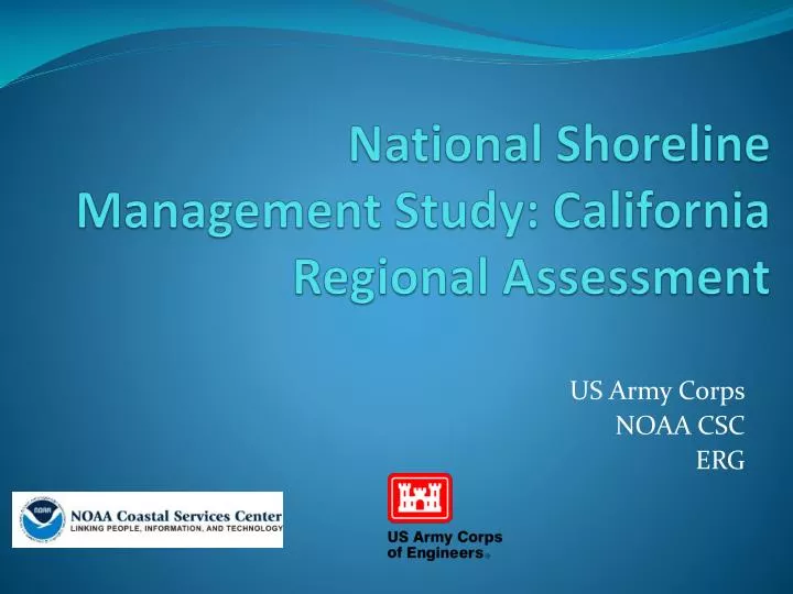 national shoreline management study california regional assessment