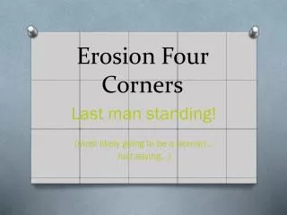 Erosion Four Corners