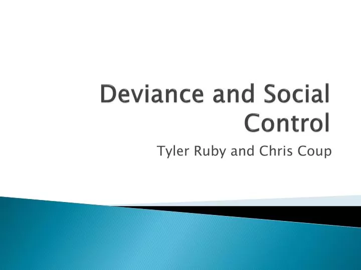 deviance and social control