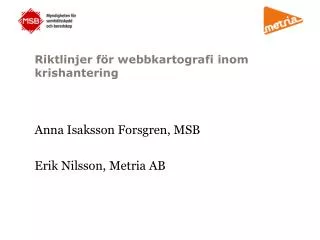 riktlinjer f r webbkartografi inom krishantering