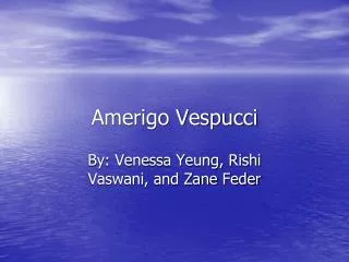 Amerigo Vespucci