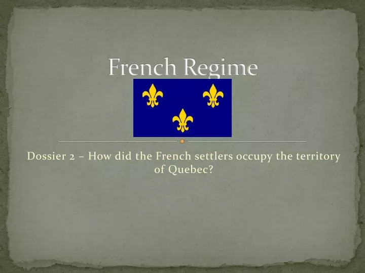 french regime