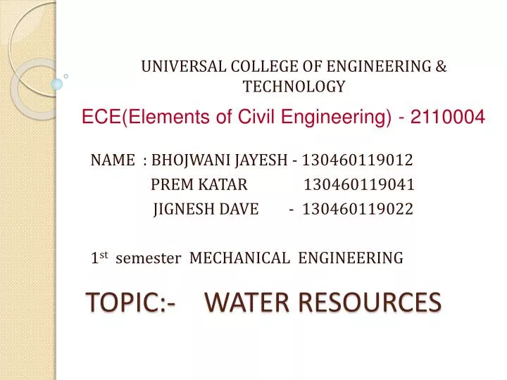 topic water resources
