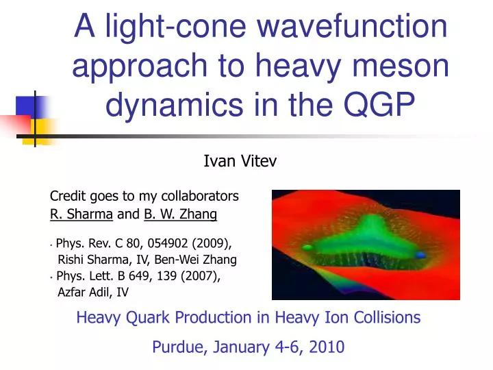 a light cone wavefunction approach to heavy meson dynamics in the qgp