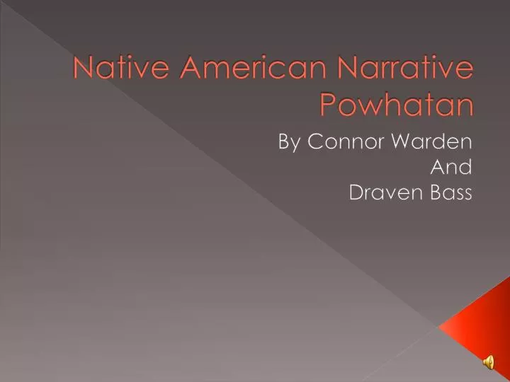 native american narrative powhatan