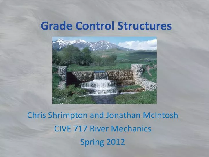 grade control structures