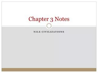 Chapter 3 Notes