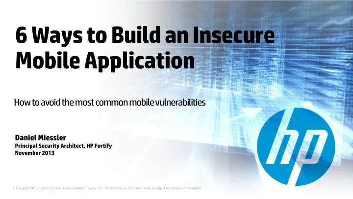 6 ways to build an insecure mobile application