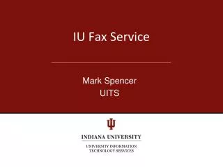 IU Fax Service