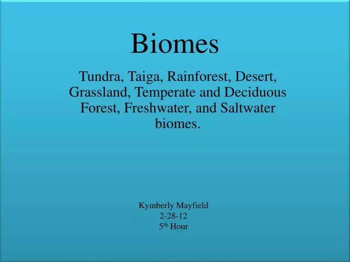 biomes