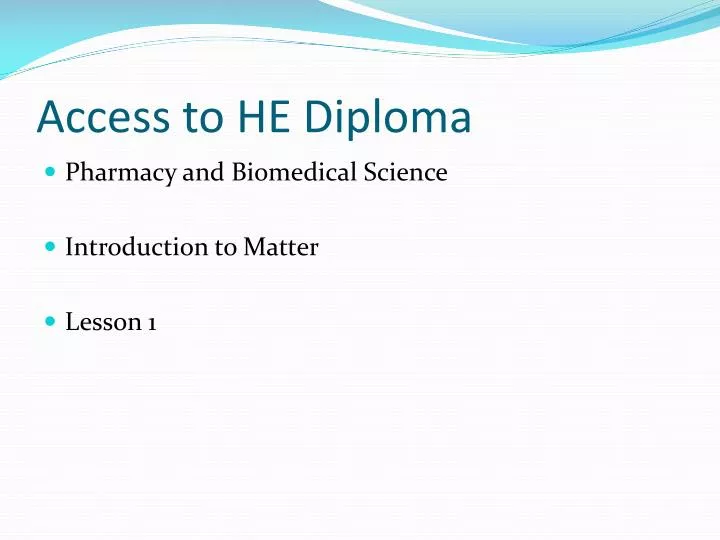 access to he diploma
