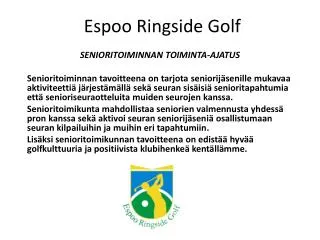 Espoo Ringside Golf