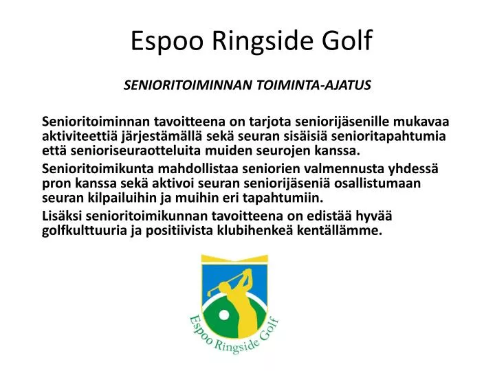 espoo ringside golf