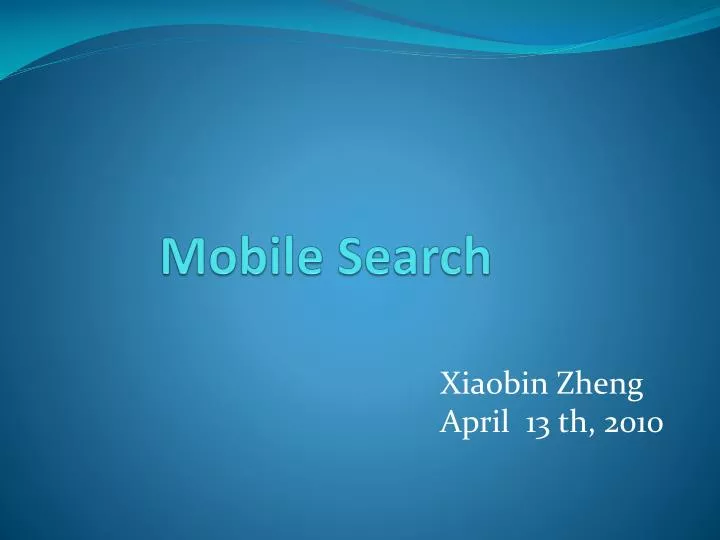 mobile search