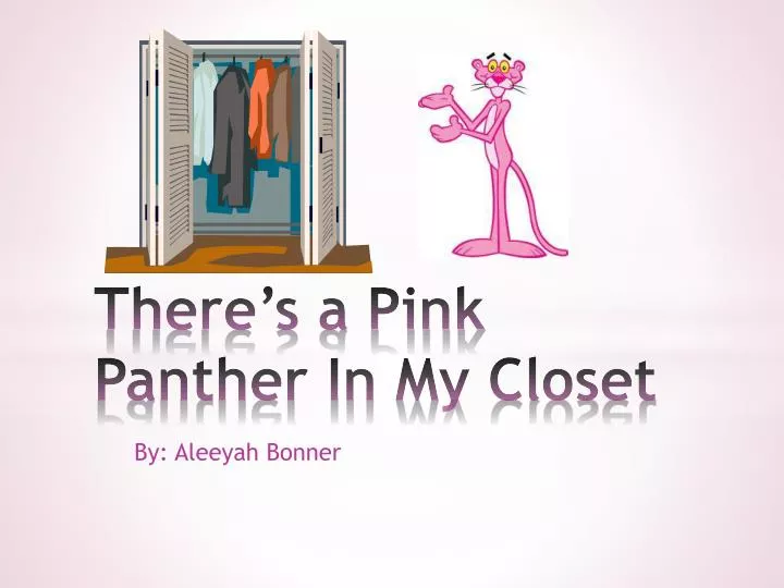 there s a pink panther in my closet