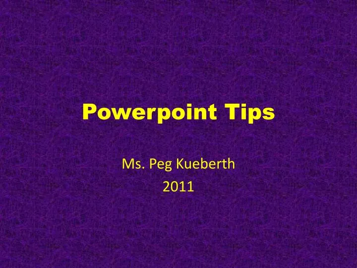 powerpoint tips