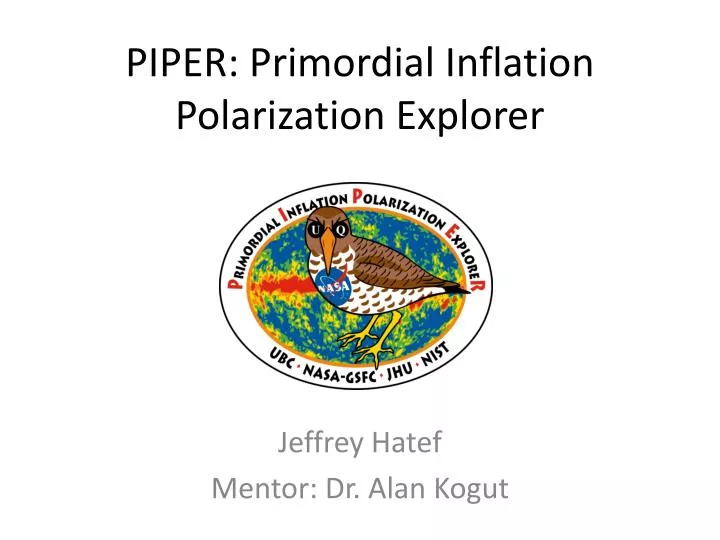 piper primordial inflation polarization explorer