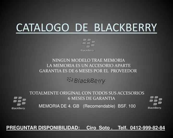 catalogo de blackberry