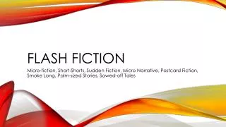 Flash Fiction