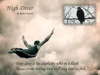 High Diver By Robert Francis