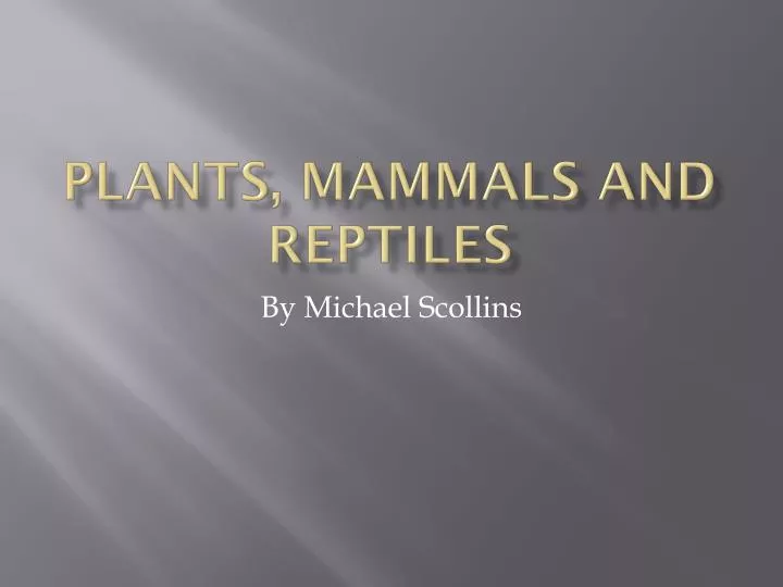 plants mammals and reptiles