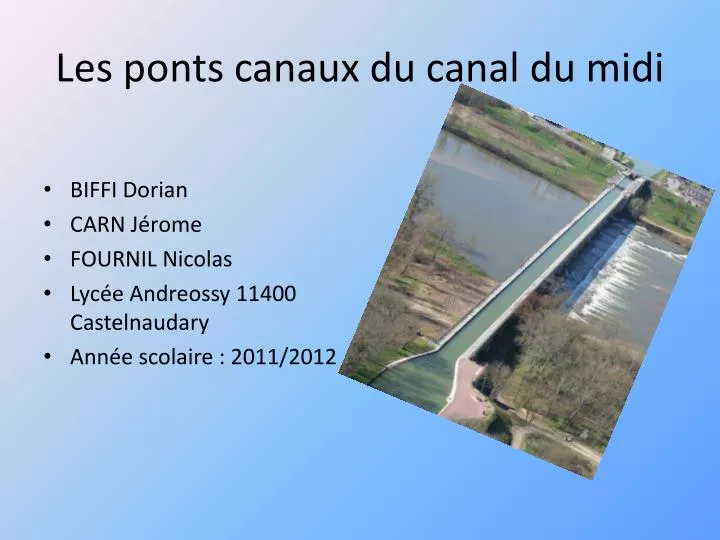 les ponts canaux du canal du midi
