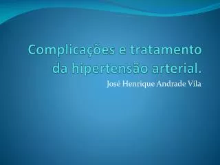 Ppt Hipertensao Arterial Refrataria Ao Tratamento Powerpoint Presentation Id