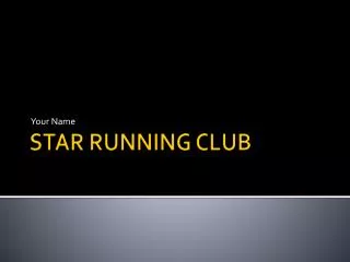 STAR RUNNING CLUB