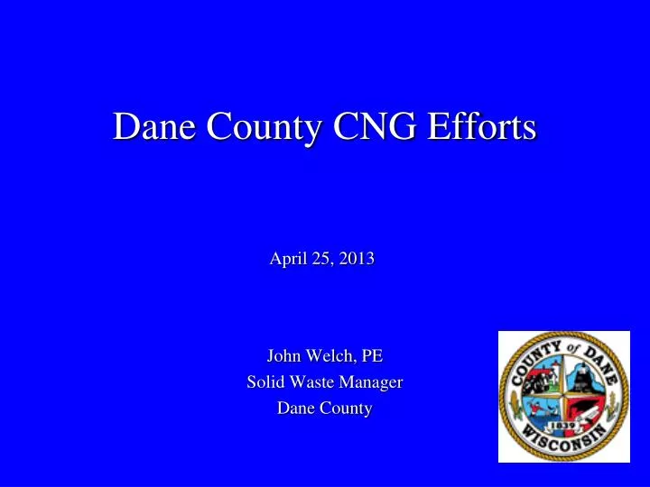 dane county cng efforts