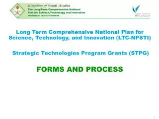 Long Term Comprehensive National Plan for Science, Technology, and Innovation (LTC-NPSTI)