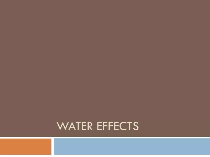 water effects