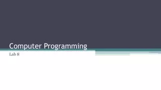 Computer Programming