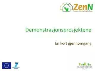 demonstrasjonsprosjektene