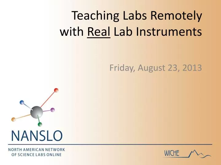teaching labs remotely with real lab instruments