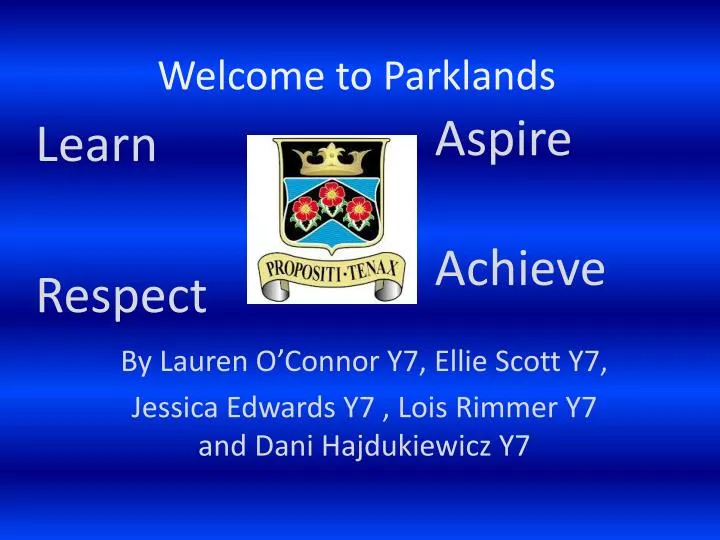 welcome to parklands