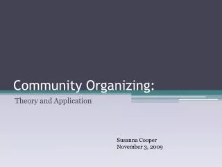 Community Organizing: