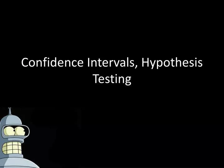 confidence intervals hypothesis testing