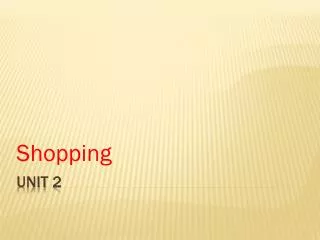 shopping